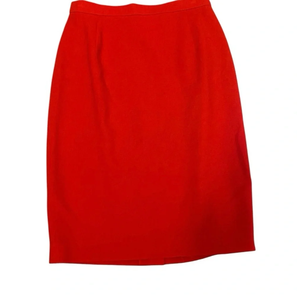 Authentic Escada Knee- Length Wool Skirt - Picture 4 of 8